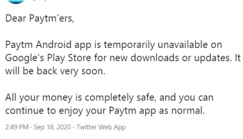Paytm App Removed from the Google Play Store